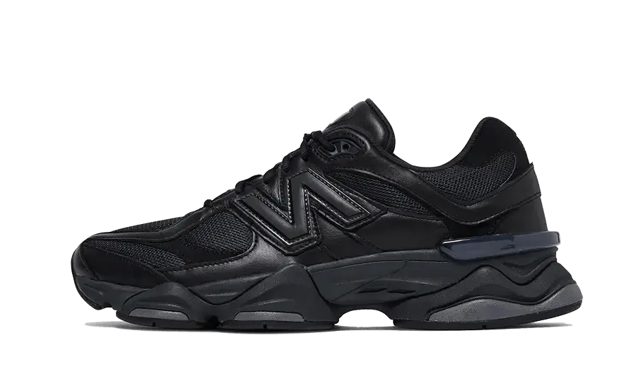 9060 Triple Black Leather