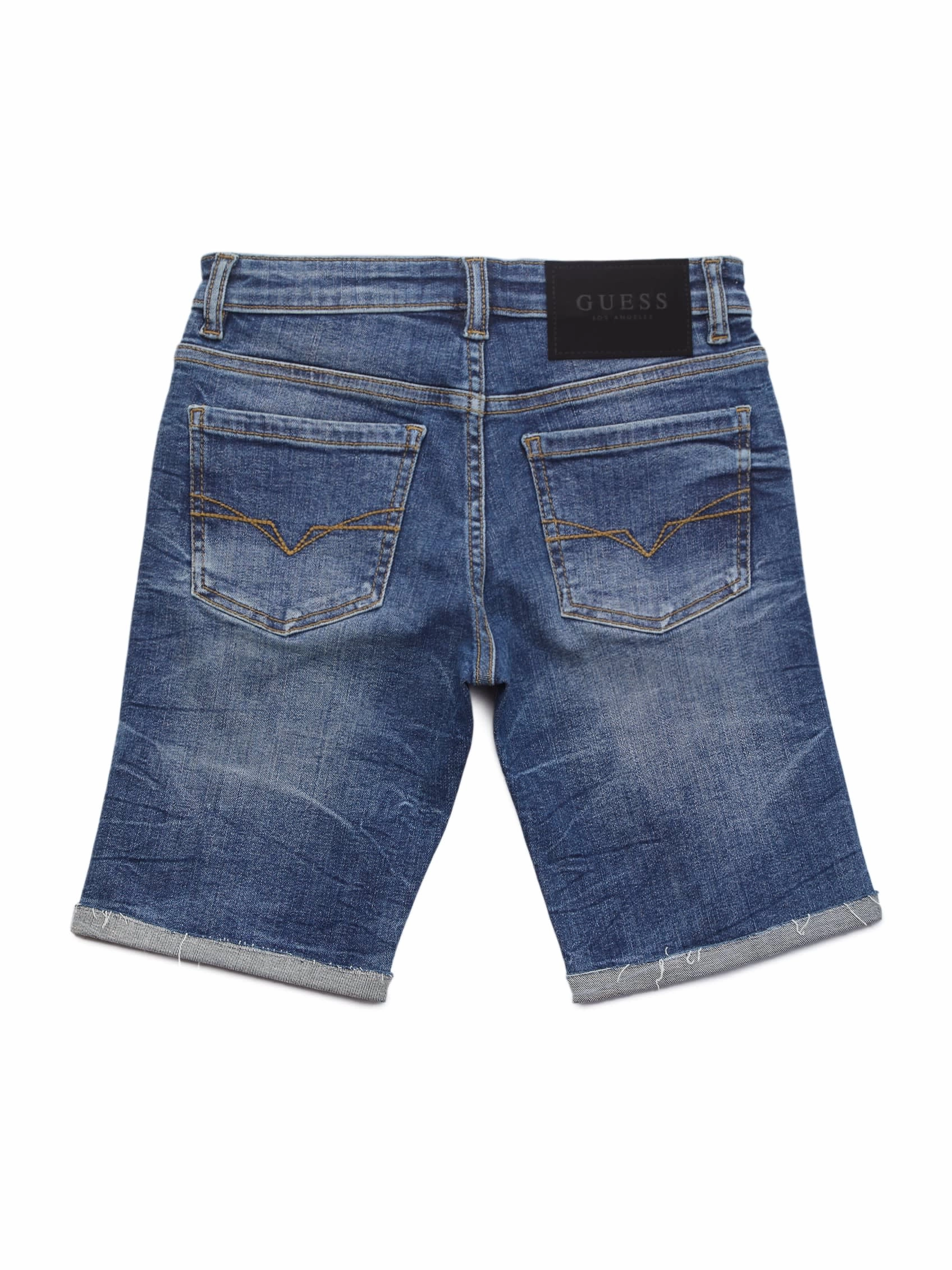 Abby Denim Shorts (7-18) Boys Drawstring Athletic Shorts
