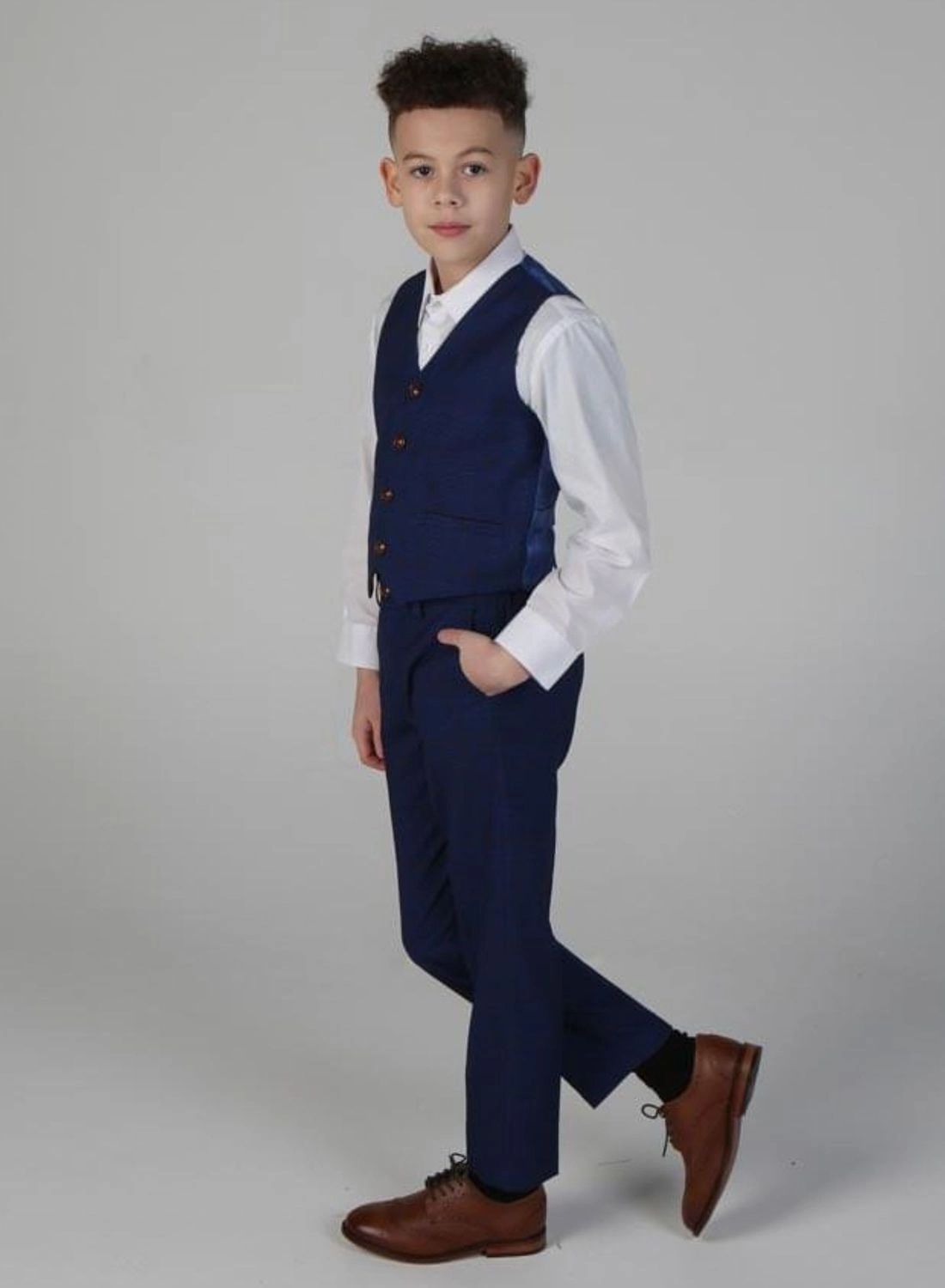 Alex - Check 3 Piece Suit Boys Summer Matching Set