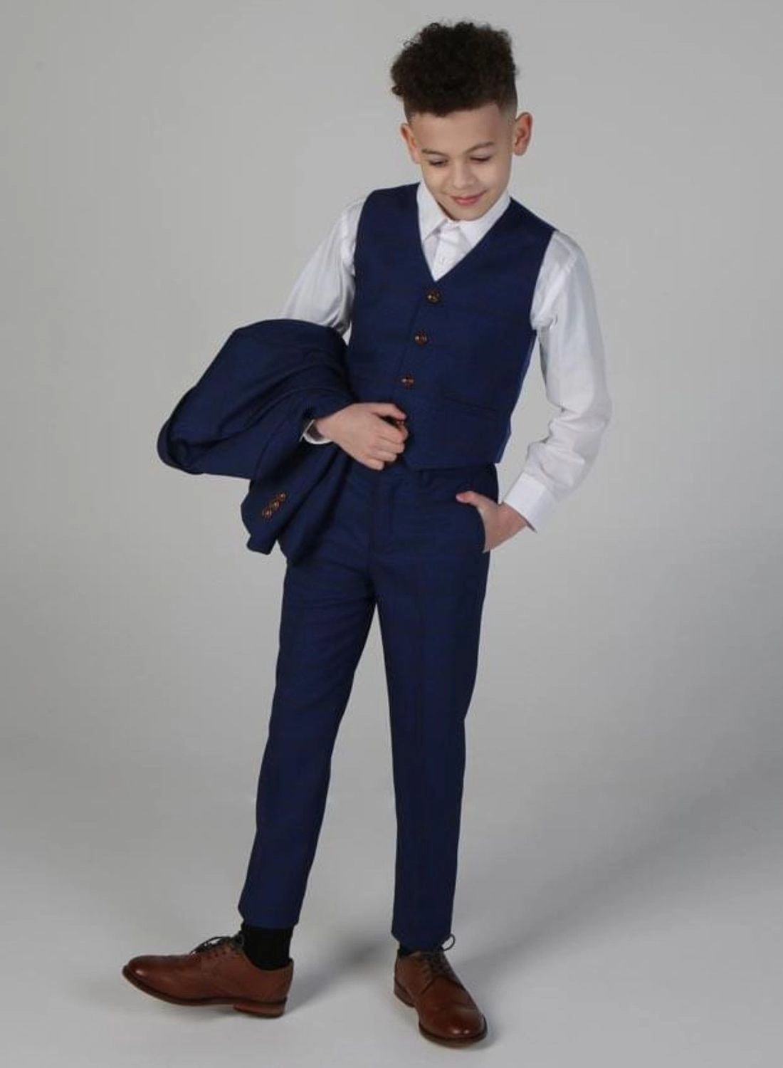 Alex - Check 3 Piece Suit Boys Summer Matching Set