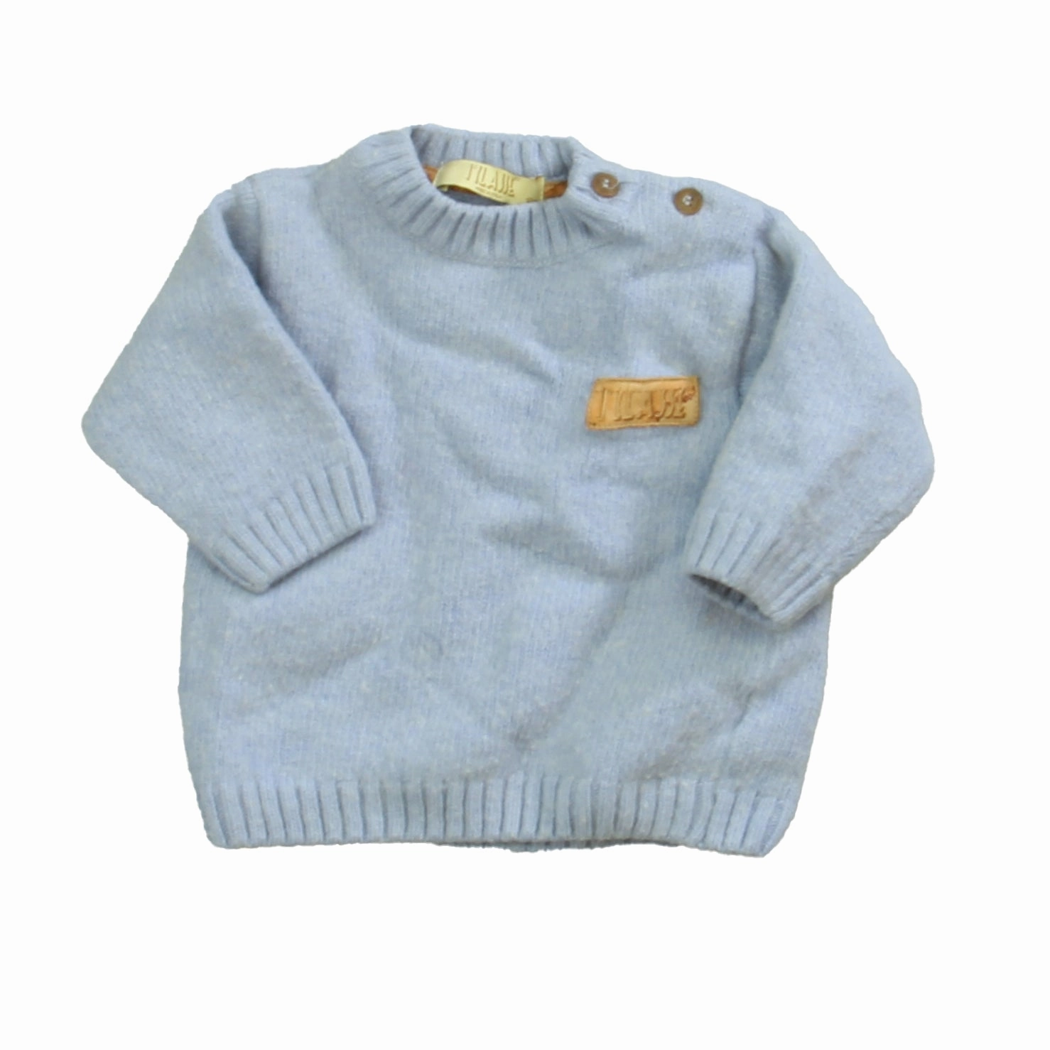 Alviero Martini Boys Blue Sweater boys cable knit, zip up knitwear boys