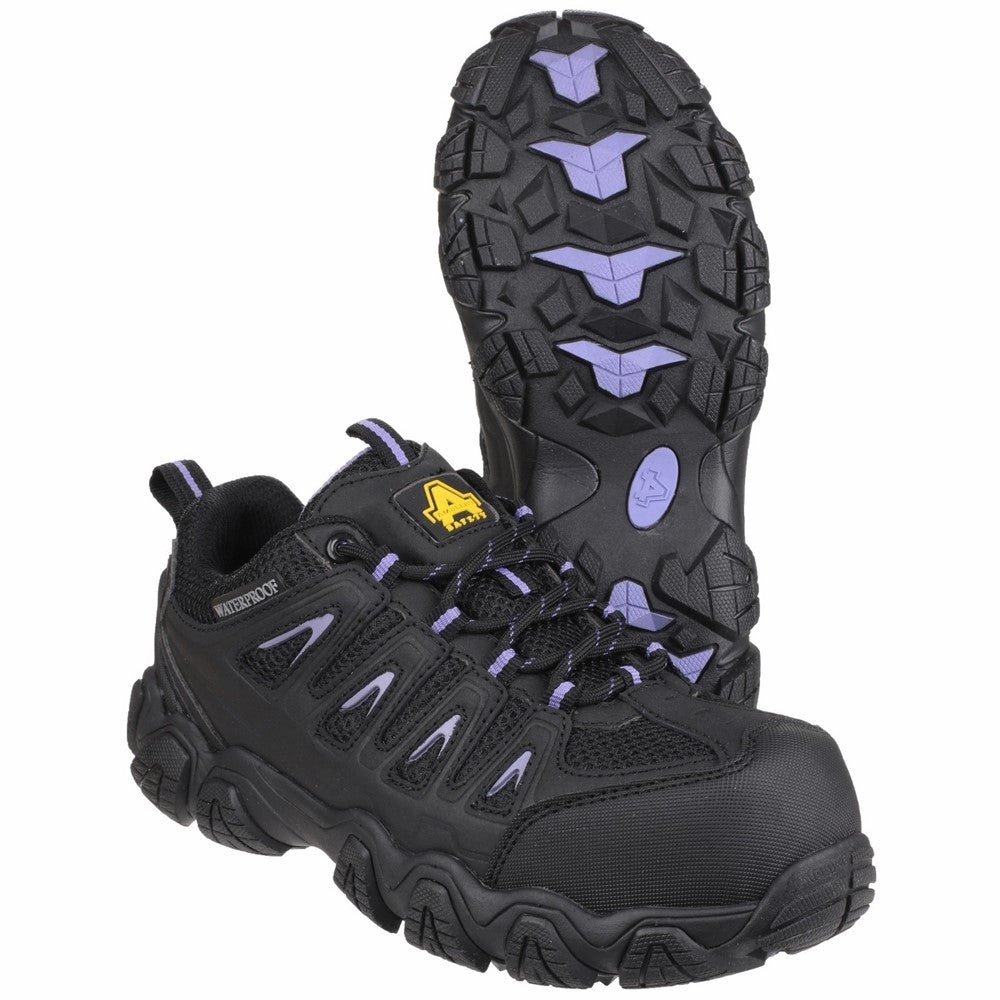 Amblers Safety AS708 Waterproof Non-Metal Ladies Safety Trainer Women's Sneakers Casual Walking Shoes
