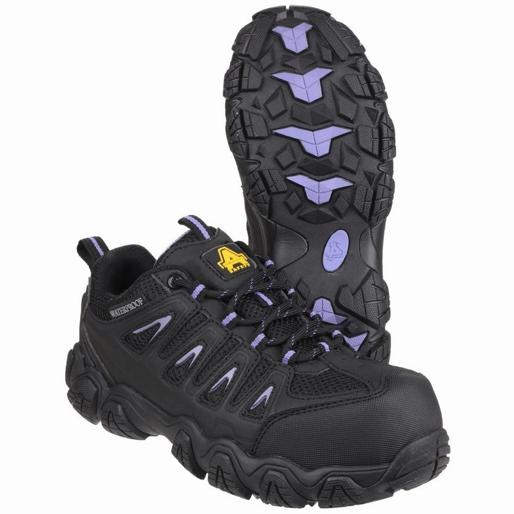 Amblers Safety AS708 Waterproof Non-Metal Ladies Safety Trainer Women's Sneakers Casual Walking Shoes