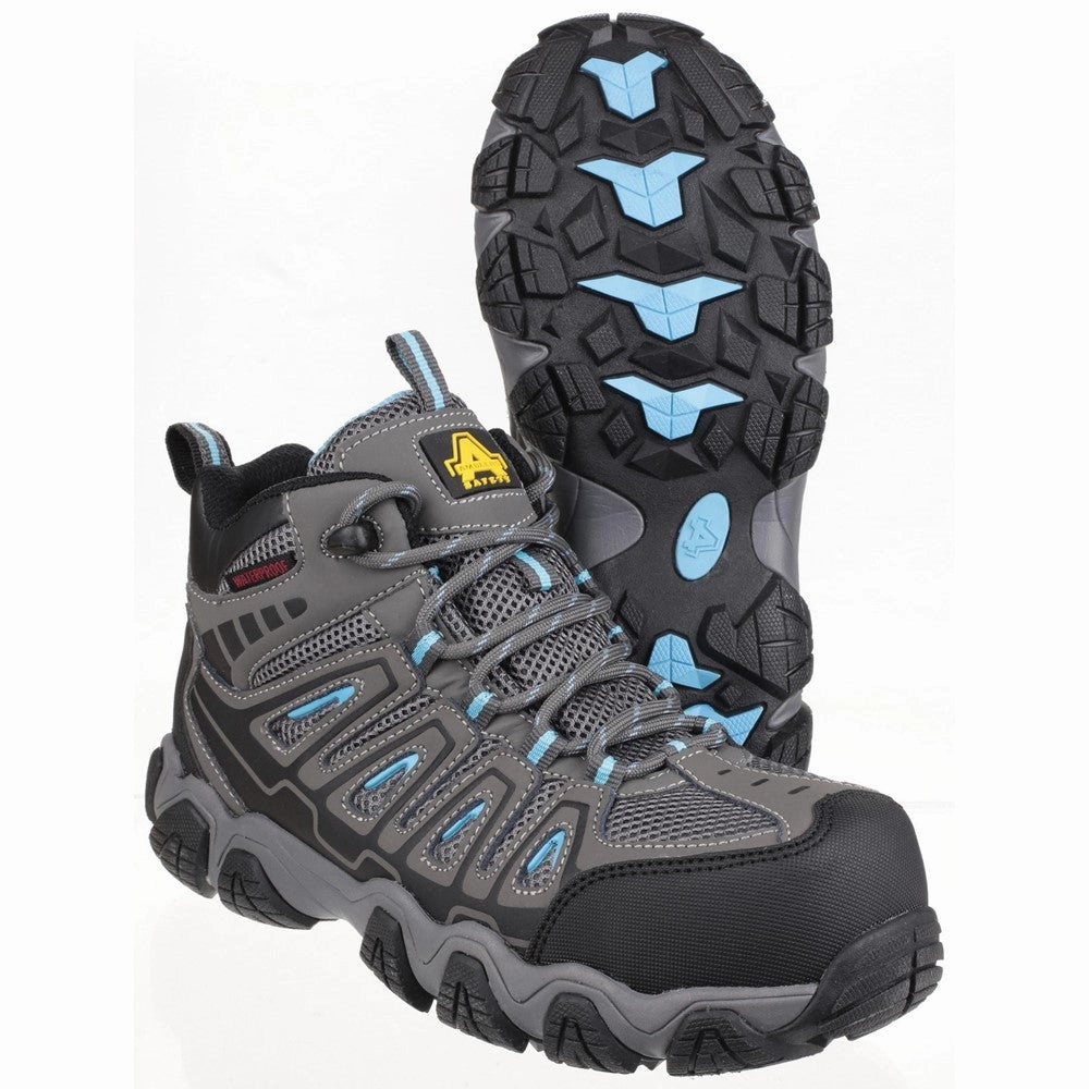 Amblers Safety AS802 Waterproof Non-Metal Ladies Safety Hiker Women's Sneakers Casual Walking Shoes