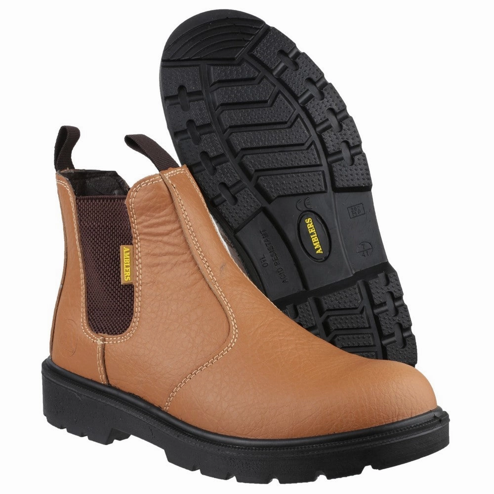 Amblers Safety FS115 Dual Density Pull on Chelsea Safety Boot Women's Sneakers Casual Walking Shoes