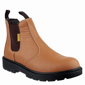 Amblers Safety FS115 Dual Density Pull on Chelsea Safety Boot Lightweight Running Shoes,Slip On Athletic Shoes,Breathable Workout Shoes