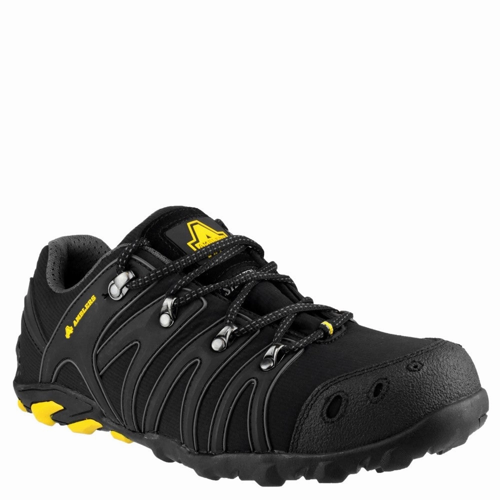 Amblers Safety FS23 Soft Shell Safety Trainer Lightweight Running Shoes,Slip On Athletic Shoes,Breathable Workout Shoes