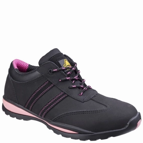 Amblers Safety FS47 Safety Trainer Lightweight Running Shoes,Slip On Athletic Shoes,Breathable Workout Shoes