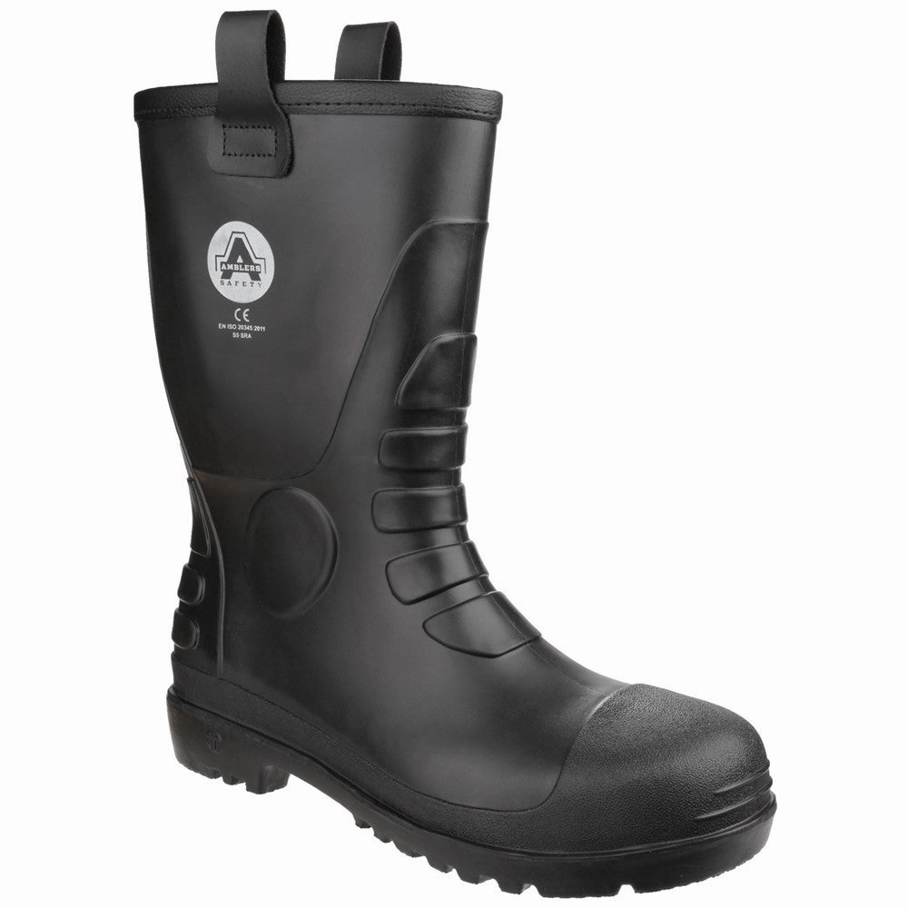 Amblers Safety FS90 Waterproof PVC Pull on Safety Rigger Boot Lightweight Running Shoes,Slip On Athletic Shoes,Breathable Workout Shoes
