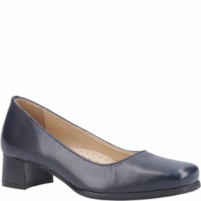Amblers Walford Ladies Leather Court Lightweight Running Shoes,Slip On Athletic Shoes,Breathable Workout Shoes