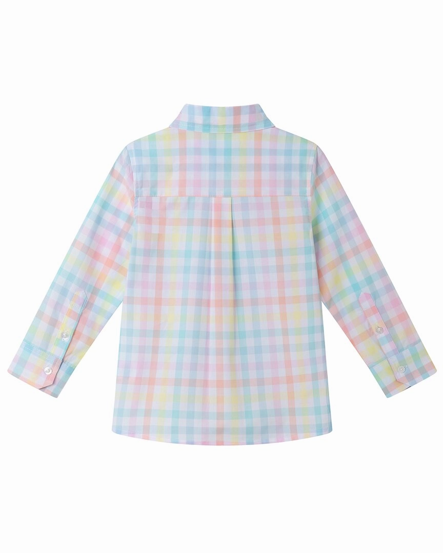 Andy & Evan Check Button-Down Shirt Girls Tunic Top