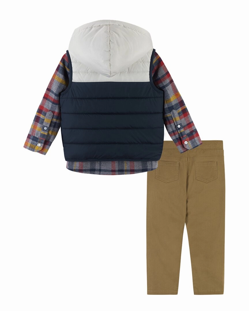 Andy & Evan Hooded Puffer Vest Set Boys Waterproof Parka