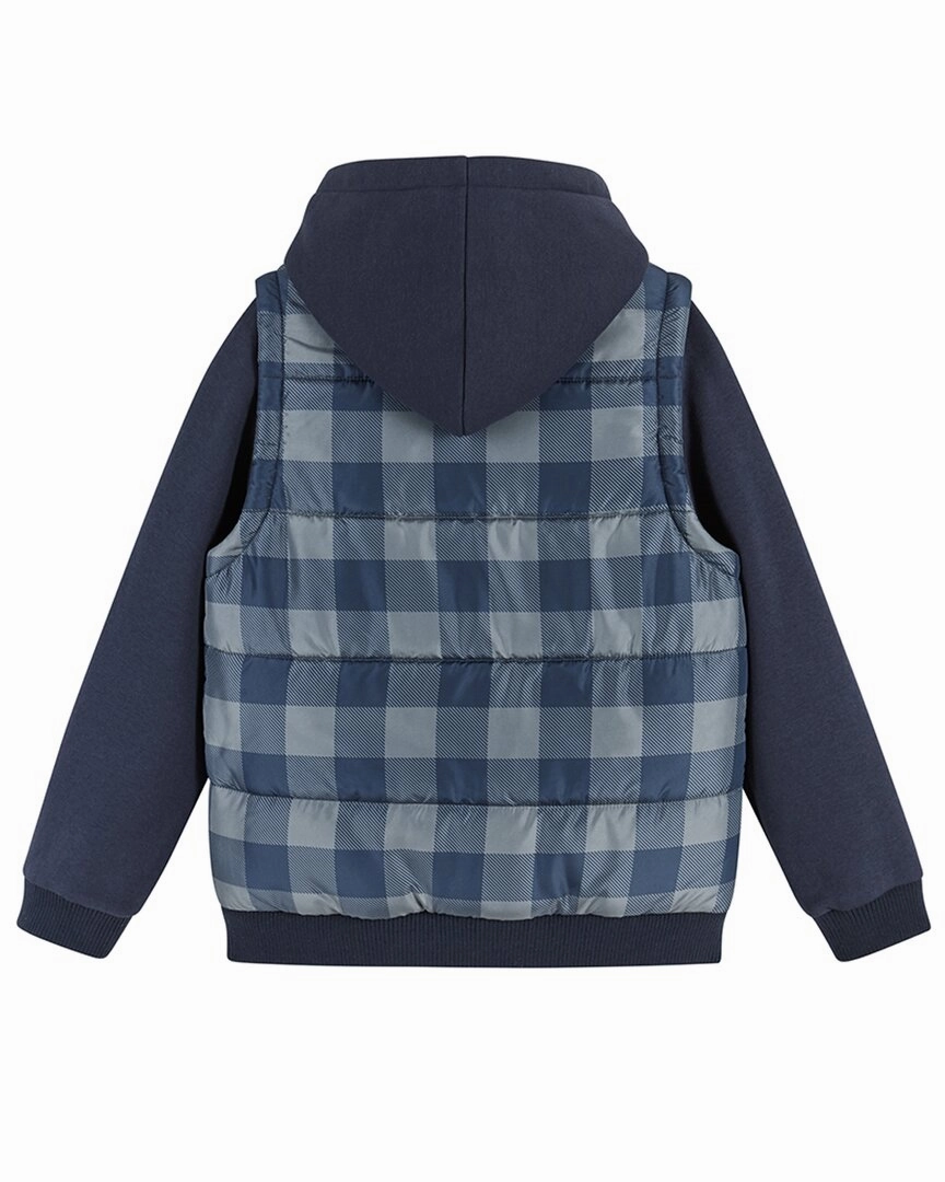 Andy & Evan Hoodie Vest Combo Jacket Boys Waterproof Parka