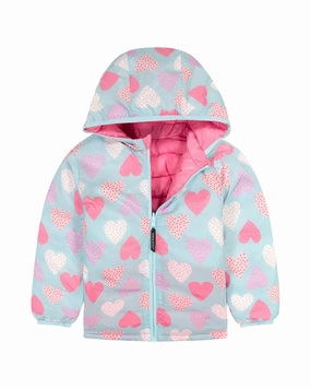 Andy & Evan Reversible Puffer Coat girls trench coats, waterproof jackets girls