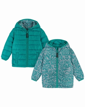 Andy & Evan Reversible Puffer Jacket winter jackets for boys, lightweight puffer boys