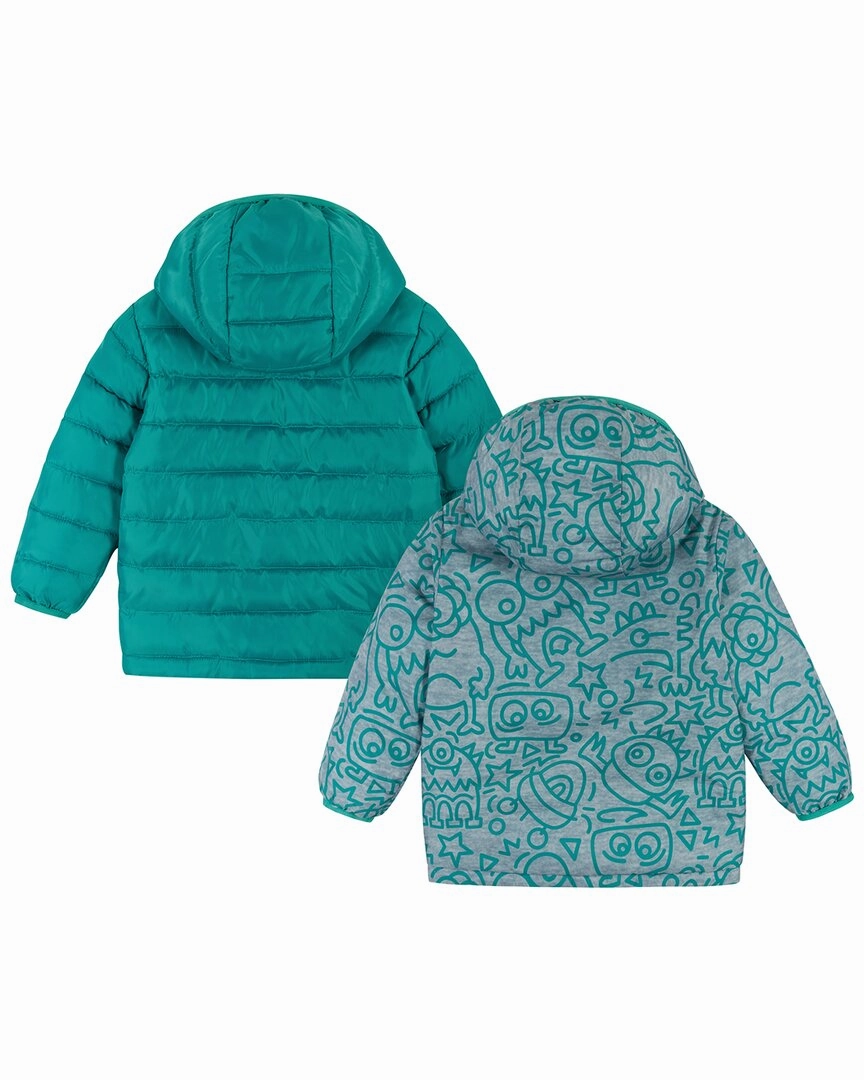 Andy & Evan Reversible Puffer Jacket Boys Waterproof Parka