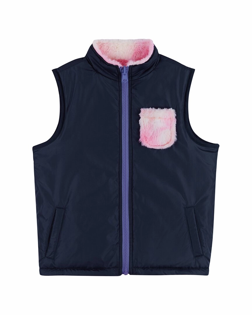 Andy & Evan Reversible Sherpa Vest Girls Sherpa Coat