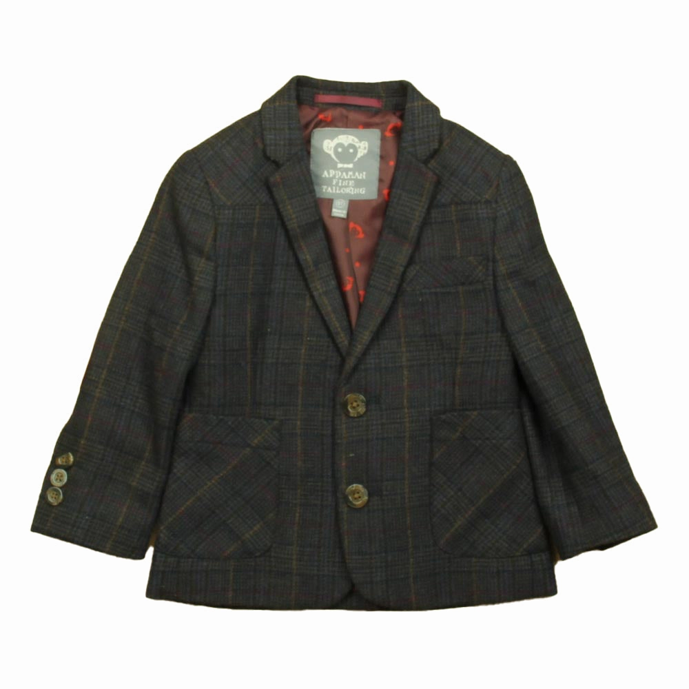 Appaman Boys Brown | Blue Plaid Sports Coat winter jackets for boys, lightweight puffer boys