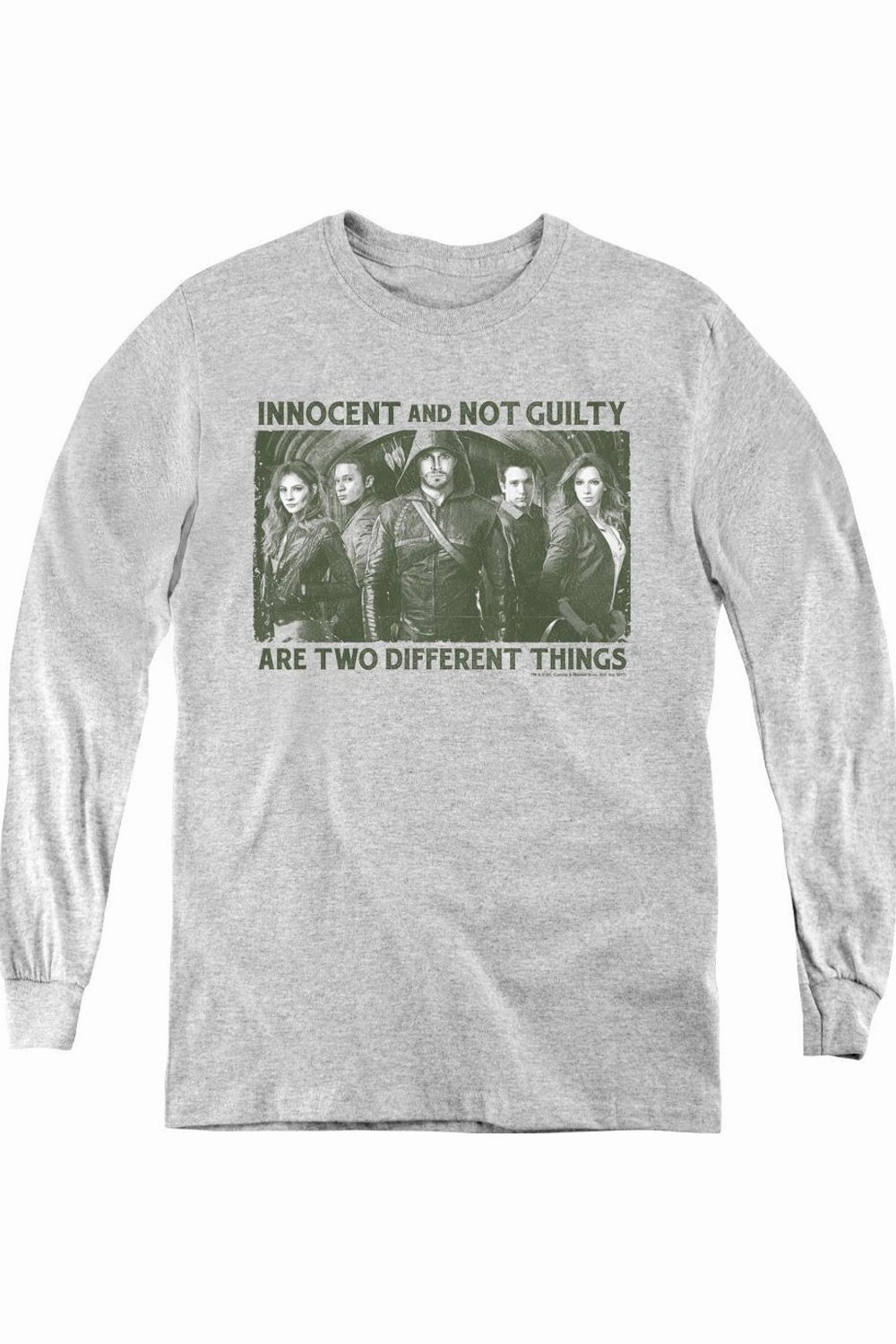 Arrow Not Guilty Youth Long Sleeve Tee / T-Shirt graphic tees for boys, polo shirts boys