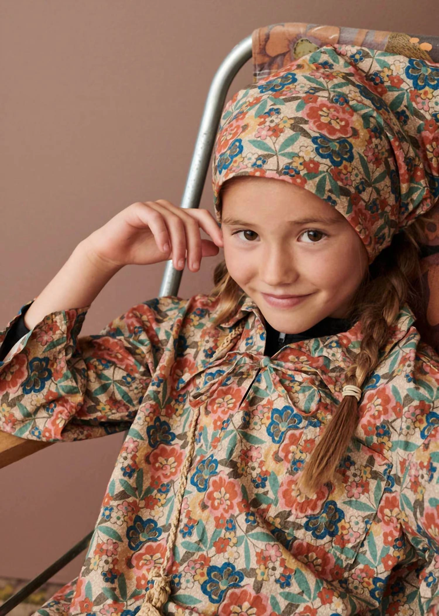 Artichoke Top In Vintage Floral Girls Tunic Top