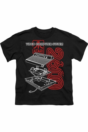 Atari 2600 Short Sleeve Juvenile Tee / T-Shirt graphic tees for boys, polo shirts boys