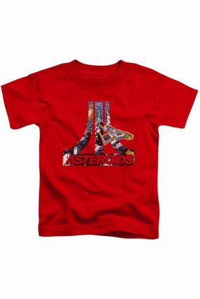 Atari Asteroids Atari Short Sleeve Juvenile Tee / T-Shirt graphic tees for boys, polo shirts boys