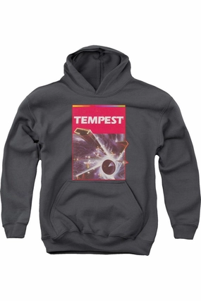 Atari Tempest Box Art Youth Pull Over Hoodie graphic tees for boys, polo shirts boys