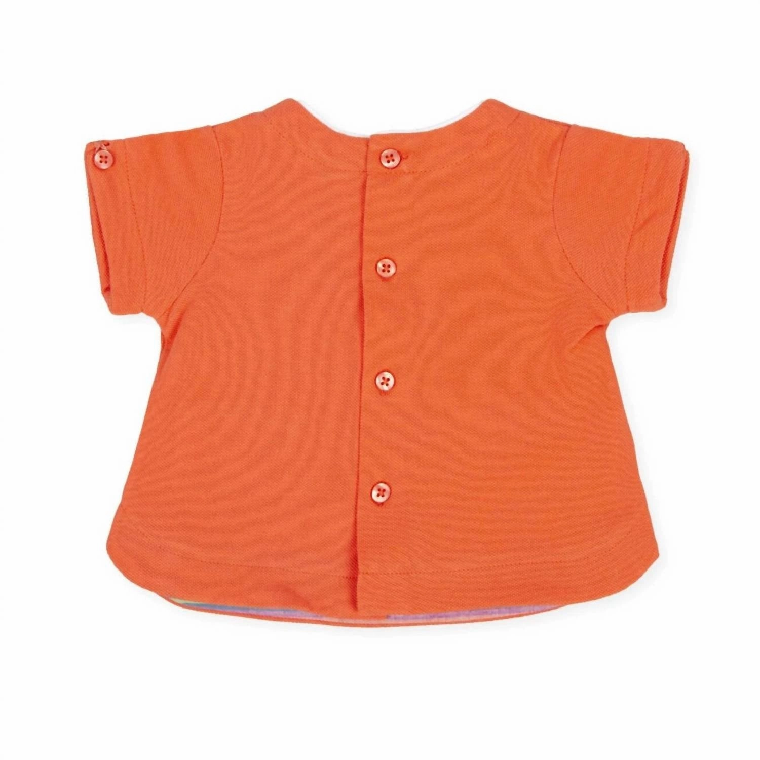 Baby's Coral Tops In Tangerine Girls Tunic Top