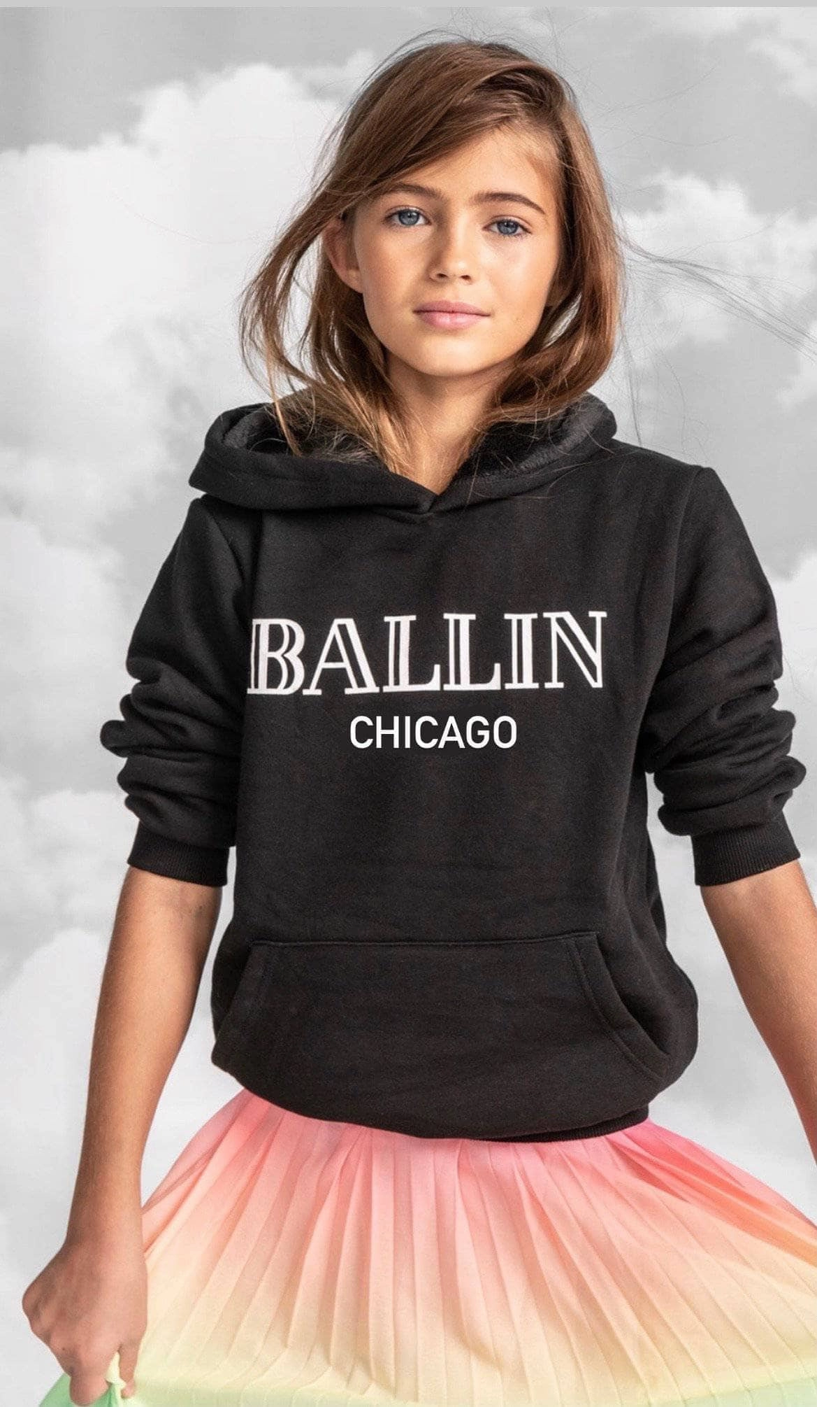 Ballin Chicago Hoodie girls knit pullovers, cardigan sweaters girls