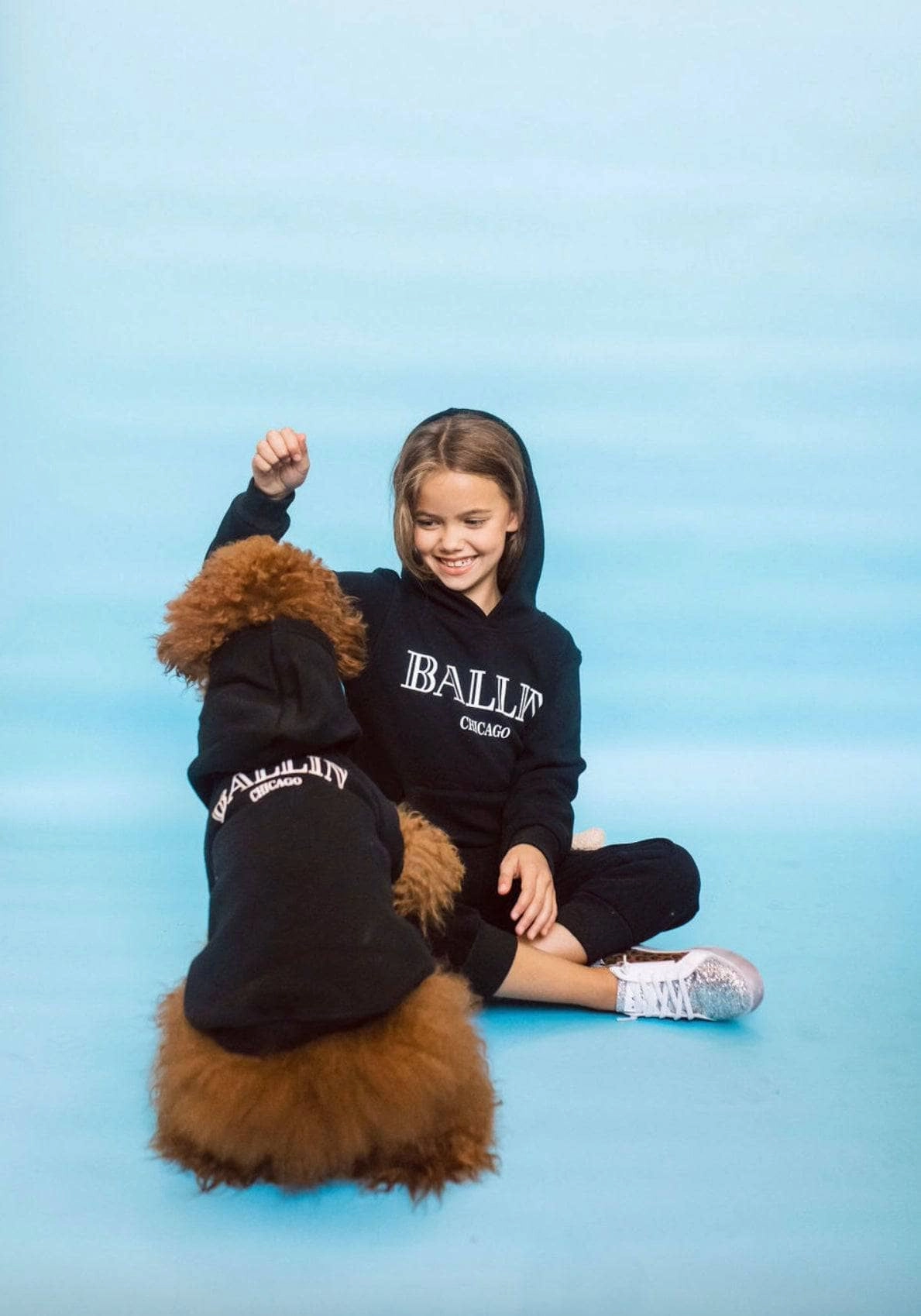 Ballin Chicago Hoodie Girls Chunky Knit Sweater