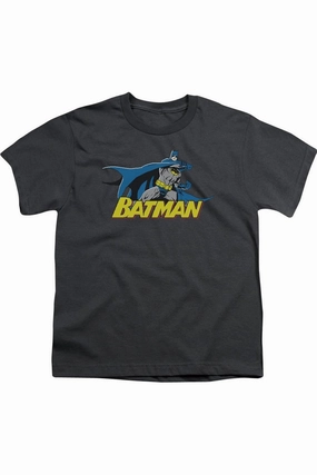 Batman 8 Bit Cape Short Sleeve Youth Tee / T-Shirt graphic tees for boys, polo shirts boys