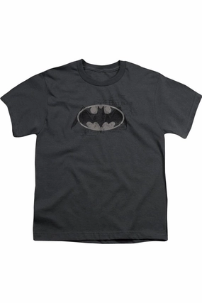 Batman Arcane Bat Logo Short Sleeve Youth Tee / T-Shirt graphic tees for boys, polo shirts boys