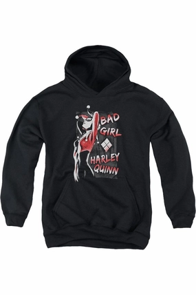 Batman Bad Girl Youth Pull Over Hoodie / Hooded Sweatshirt graphic tees for boys, polo shirts boys