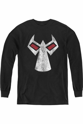 Batman Bane Mask Youth Long Sleeve Tee / T-Shirt graphic tees for boys, polo shirts boys