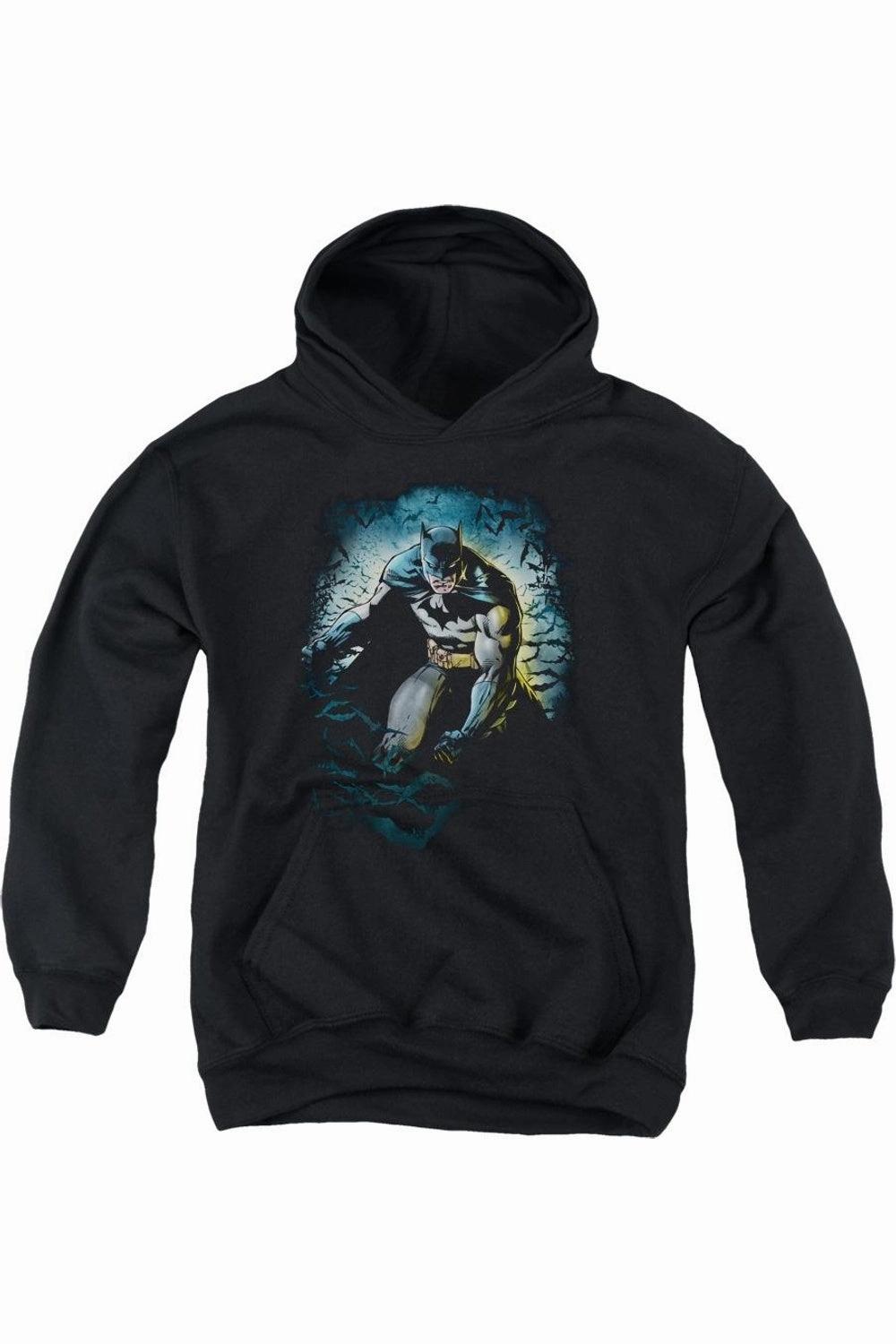 Batman Bat Cave Youth Pull Over Hoodie / Hooded Sweatshirt graphic tees for boys, polo shirts boys