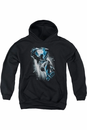 Batman Bat Crash Youth Pull Over Hoodie / Hooded Sweatshirt graphic tees for boys, polo shirts boys
