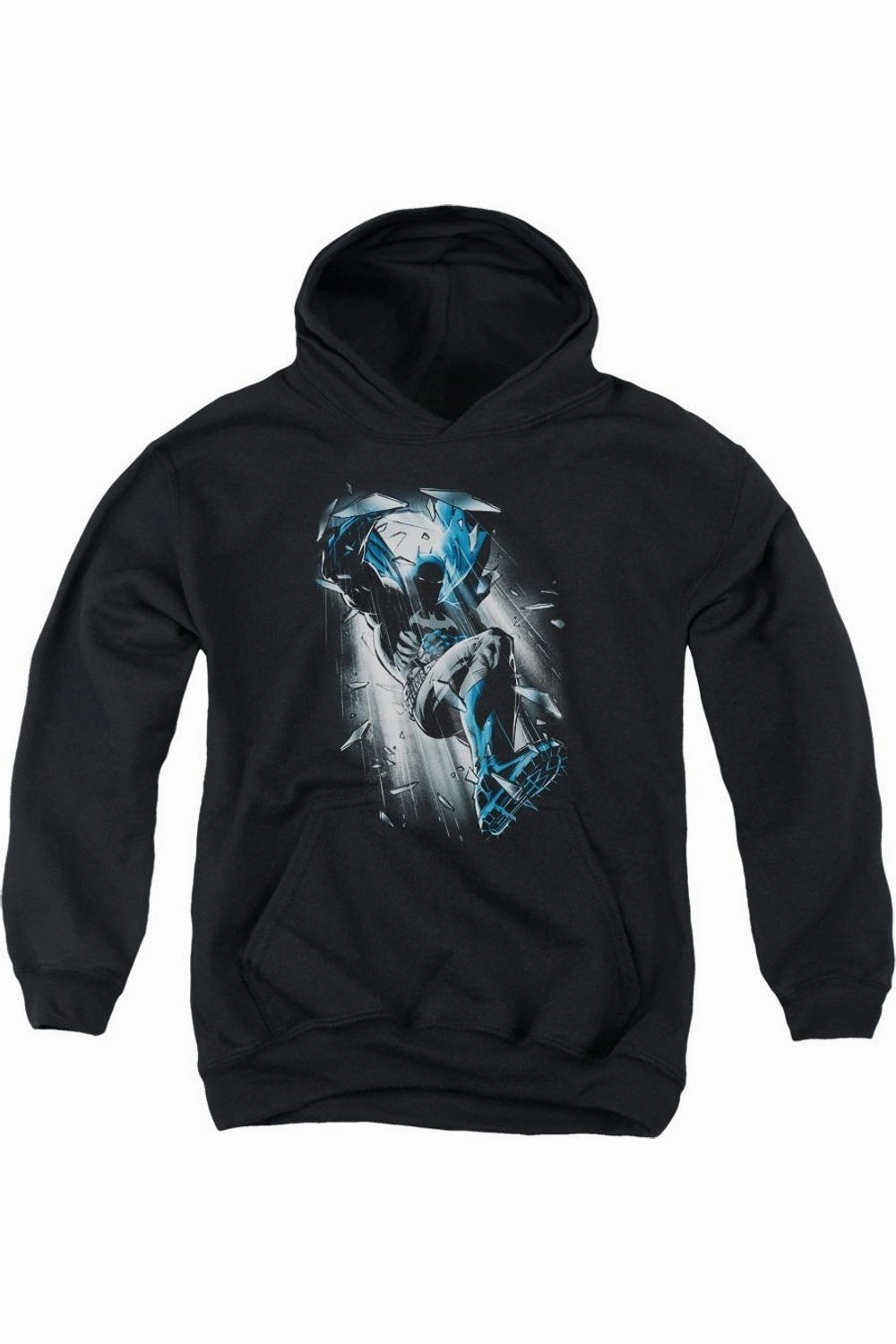 Batman Bat Crash Youth Pull Over Hoodie / Hooded Sweatshirt graphic tees for boys, polo shirts boys