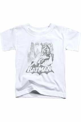 Batman Bat Sketch Short Sleeve Juvenile Tee / T-Shirt graphic tees for boys, polo shirts boys