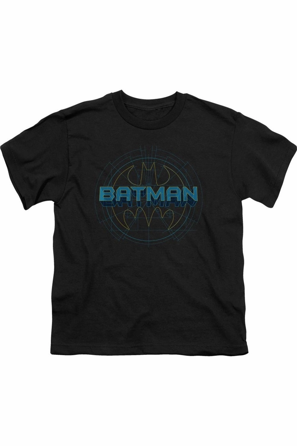 Batman Bat Tech Logo Short Sleeve Youth Tee / T-Shirt graphic tees for boys, polo shirts boys