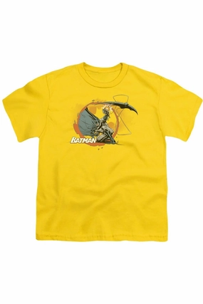 Batman Batarang Shot Short Sleeve Youth Tee / T-Shirt graphic tees for boys, polo shirts boys