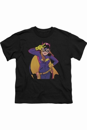 Batman Batgirl Moves Short Sleeve Youth Tee / T-Shirt graphic tees for boys, polo shirts boys