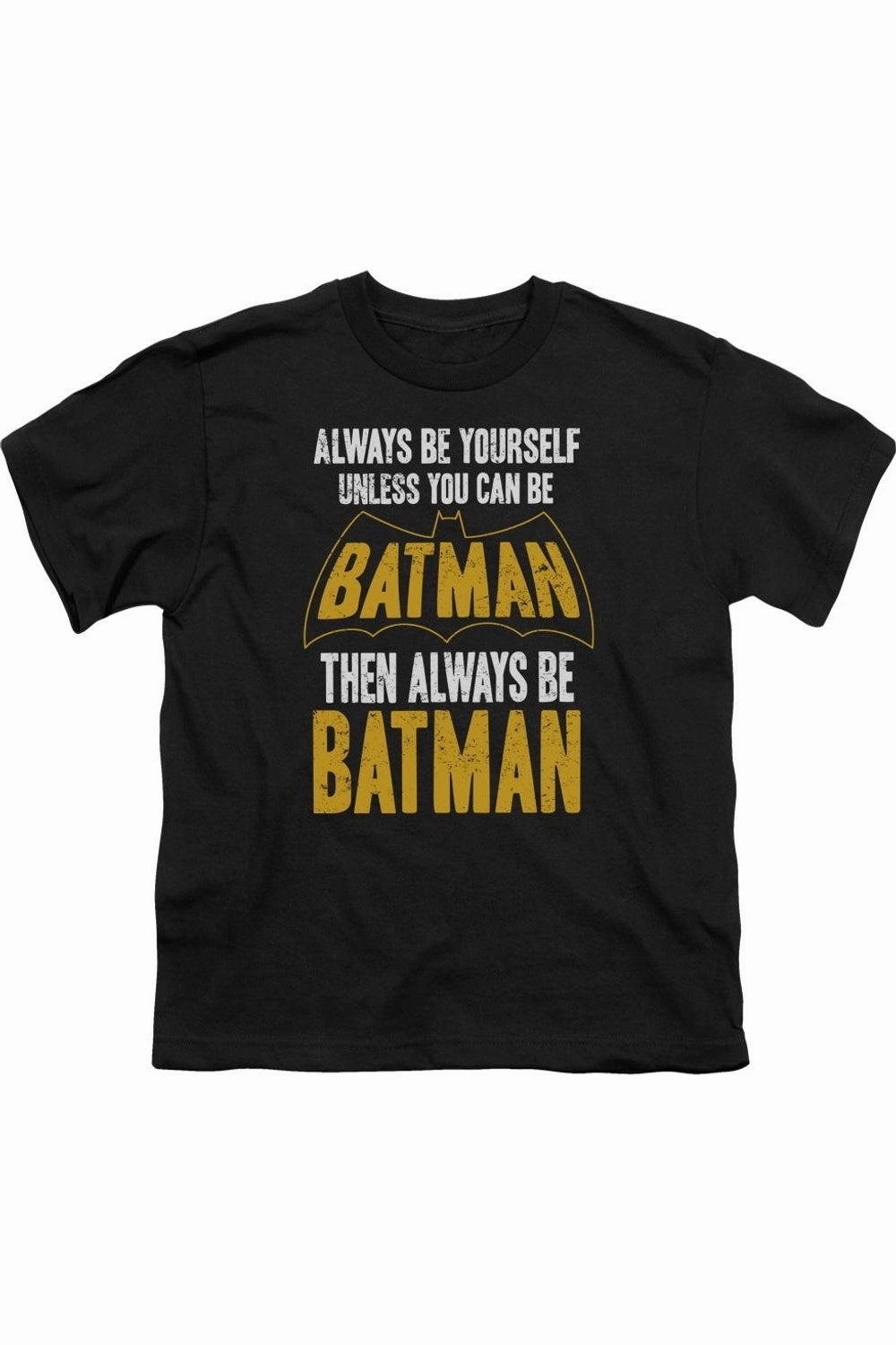 Batman Be Batman Short Sleeve Youth Tee / T-Shirt graphic tees for boys, polo shirts boys