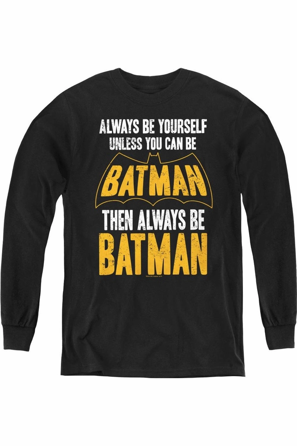 Batman Be Batman Youth Long Sleeve Tee / T-Shirt graphic tees for boys, polo shirts boys
