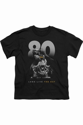 Batman Big 80 Short Sleeve Juvenile Tee / T-Shirt graphic tees for boys, polo shirts boys