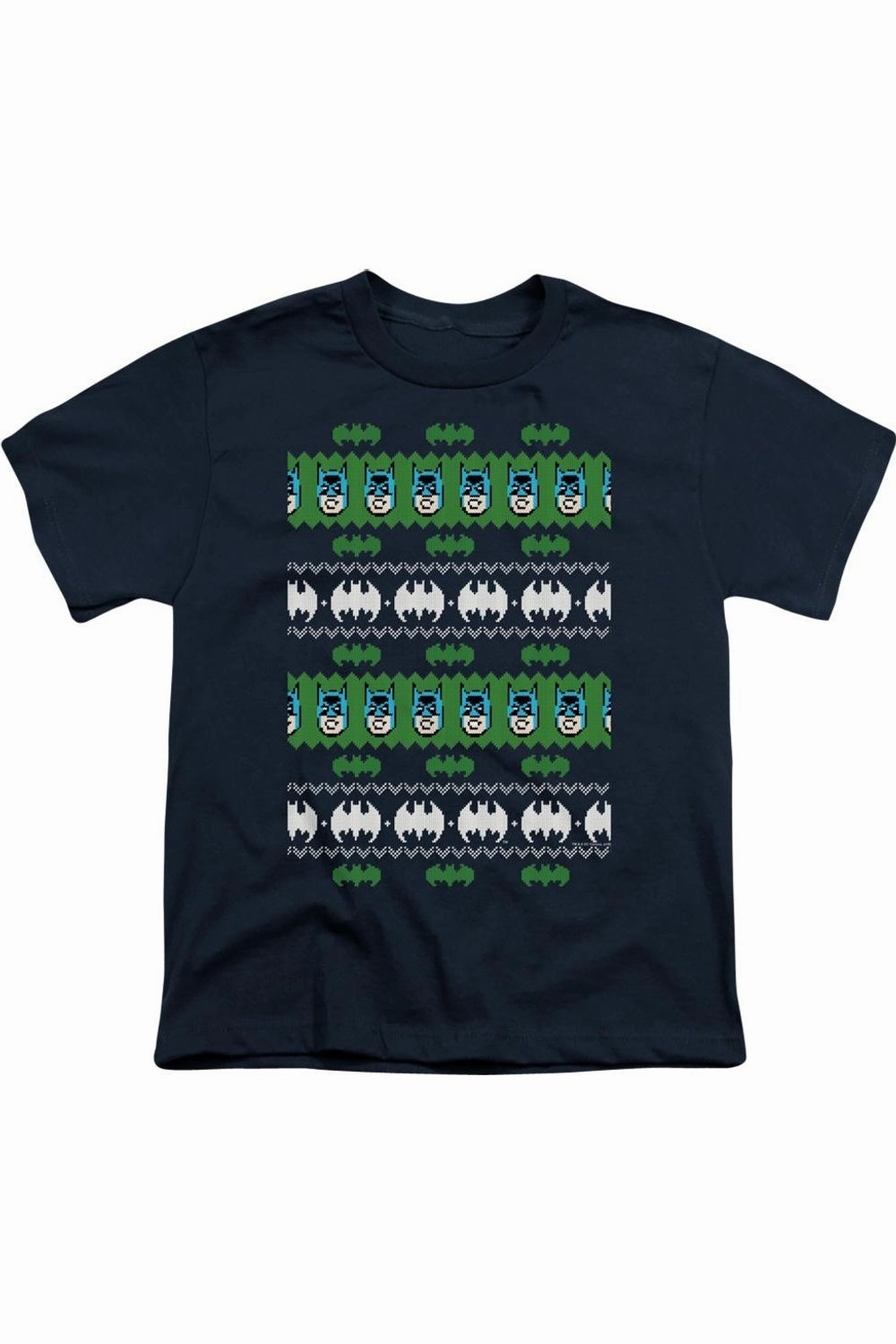 Batman Christmas Sweater Short Sleeve Youth Tee / T-Shirt graphic tees for boys, polo shirts boys
