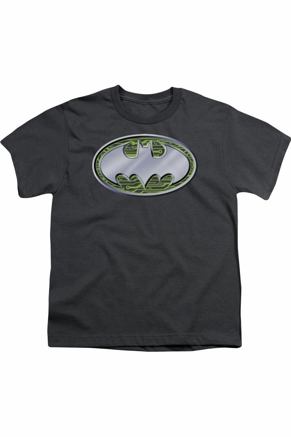 Batman Circuits Logo Short Sleeve Youth Tee / T-Shirt graphic tees for boys, polo shirts boys
