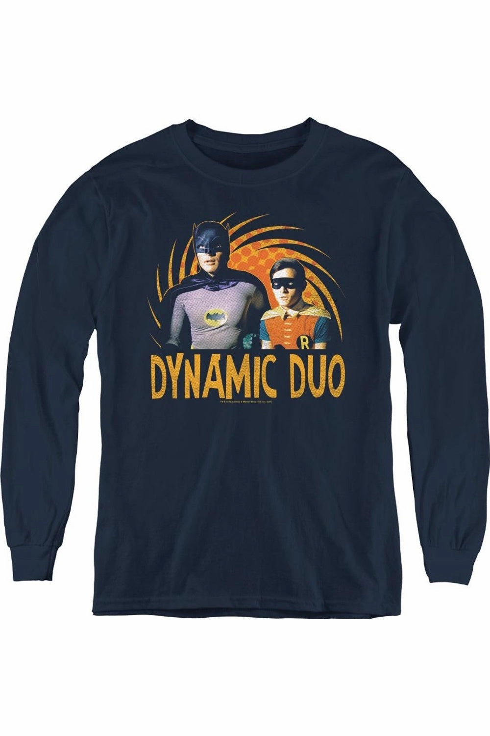 Batman Classic Tv Dynamic Youth Long Sleeve Tee / T-Shirt graphic tees for boys, polo shirts boys