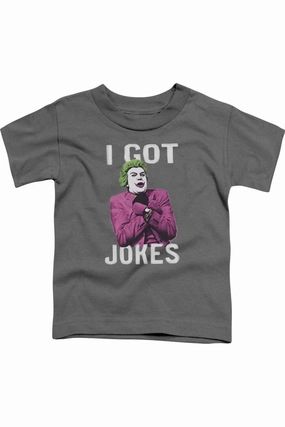Batman Classic Tv Got Jokes Short Sleeve Juvenile Tee / T-Shirt graphic tees for boys, polo shirts boys
