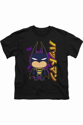 Batman Cute Kanji Short Sleeve Youth Tee / T-Shirt graphic tees for boys, polo shirts boys