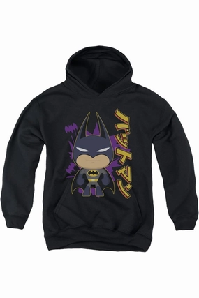 Batman Cute Kanji Youth Pull Over Hoodie / Hooded Sweatshirt graphic tees for boys, polo shirts boys